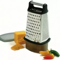 Norpro Stainless Steel 4 Sided Grater with Catcher 325 - Storage Furniture