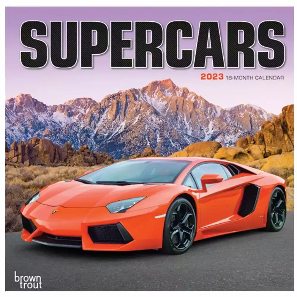 Brown Trout Supercars 2023 Mini Calendar - Calendars 3 Brown Trout Supercars 2023 Mini Calendar - Calendars
