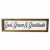 Backyard Expressions "God, Grace, and Gratitude" 32" x 9" Wooden Frame Sign - 910499 - Wall Decor -Hearth & Home Store 04fb3dc4f96bdd6e76eeaf2668b44bbe827791c7 2022017877