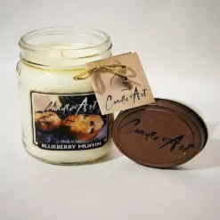 CandleArt Blueberry Muffin Mason Jar Candle, 13 oz. - MC13BLU - Candles & Home Fragrance