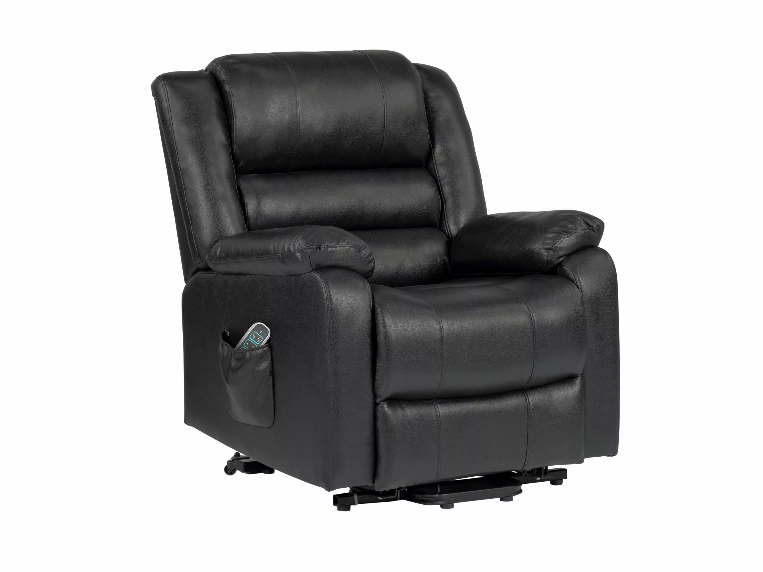 Lane Buxton Faux Leather Power Lift Recliner Chair, Charcoal - 40029-15-04 - Living Room Furniture 3 Lane Buxton Faux Leather Power Lift Recliner Chair, Charcoal - 40029-15-04 - Living Room Furniture