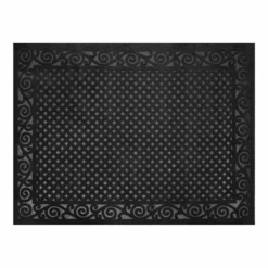 Multy Embossed Mat - 3' X 4' Charcoal MT1005266 - Porch Seasonal Decor