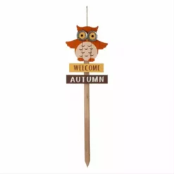 Various Brands 36" Owl Welcome Autumn Yard Stake - JKC00954B - Porch Seasonal Decor
