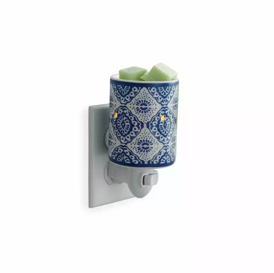 Candle Warmers Etc. Indigo Porcelain Pluggable Wax Warmer PIIND 3 Candle Warmers Etc. Indigo Porcelain Pluggable Wax Warmer PIIND
