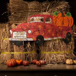 Glitzhome 25 Inch Metal Rusty Truck Yard Stake, Standing Décor, or Hanging Décor - 1203202908 - Yard Decor -Hearth & Home Store 0f8f66fb469843e6db2c972e0a9ac0ae3936ed8a 93422010 3