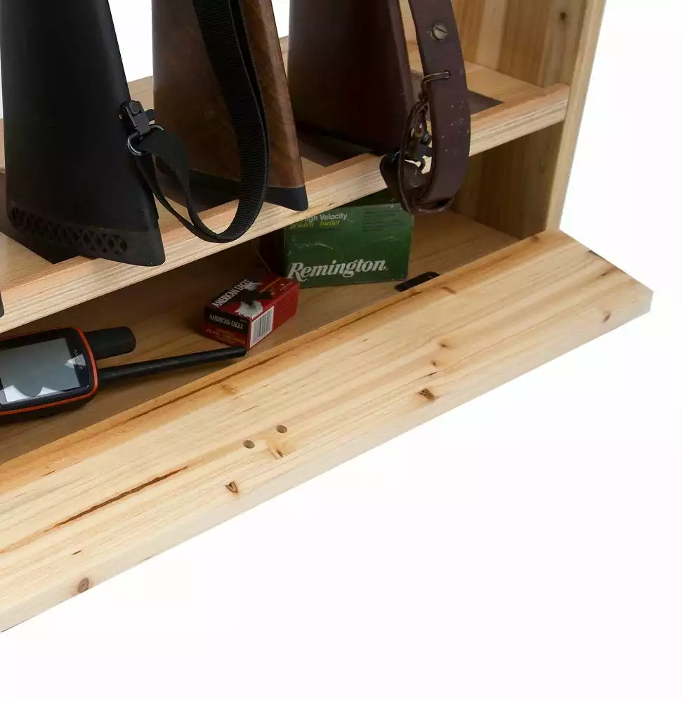 Rush Creek Creations 6 Gun Rack with Storage 370037 - Storage Furniture 11 Rush Creek Creations 6 Gun Rack with Storage 370037 - Storage Furniture - Image 9