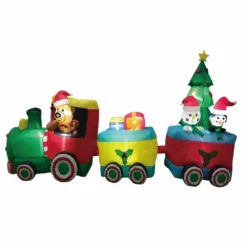 Four Seasons 8' Long Christmas Train Inflatable with LED lights - 21CH111604 - Christmas Decor