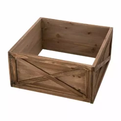 Glitzhome Natural Wooden Tree Collar - 1106203434 - Christmas Decor