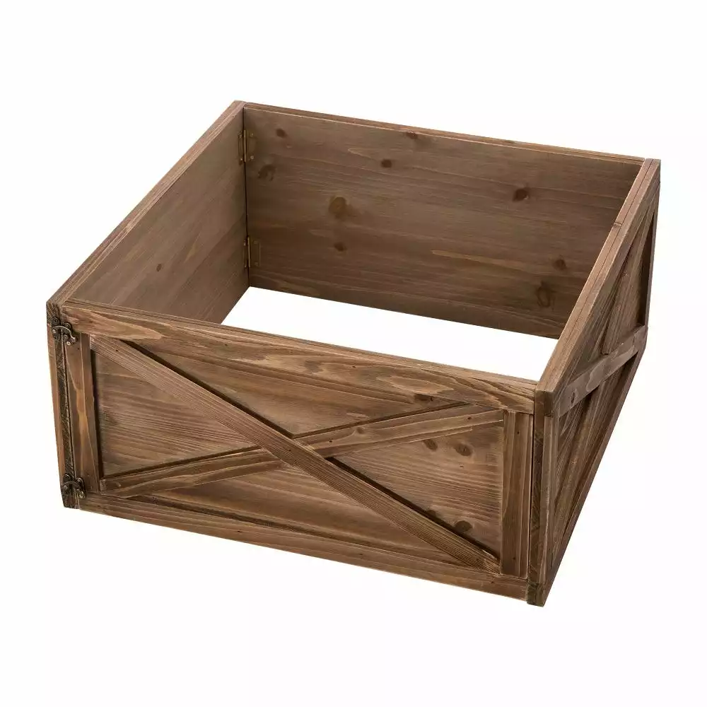 Glitzhome Natural Wooden Tree Collar - 1106203434 - Christmas Decor 3 Glitzhome Natural Wooden Tree Collar - 1106203434 - Christmas Decor