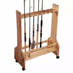Rush Creek Creations 16 Fishing Rod Rolling Storage Rack 370026 - Storage Furniture -Hearth & Home Store 1 35 114