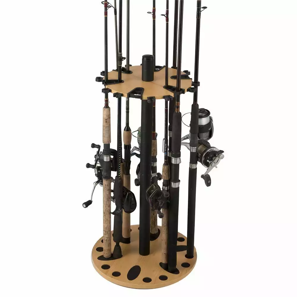 Rush Creek Creations 24 Fishing Rod Spinning Storage Rack 382001 - Storage Furniture 4 Rush Creek Creations 24 Fishing Rod Spinning Storage Rack 382001 - Storage Furniture - Image 2