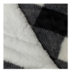 URBAN DEER Black White Buffalo Check Printed Faux Rabbit fur Reversible to White Sherpa 50 x 60 Throw - RK-RABSH-BBUF - Blankets & Bedspreads -Hearth & Home Store 1c73b33686c458bd26bd988d45e9022bd5329bd0 490932034 jpg 1