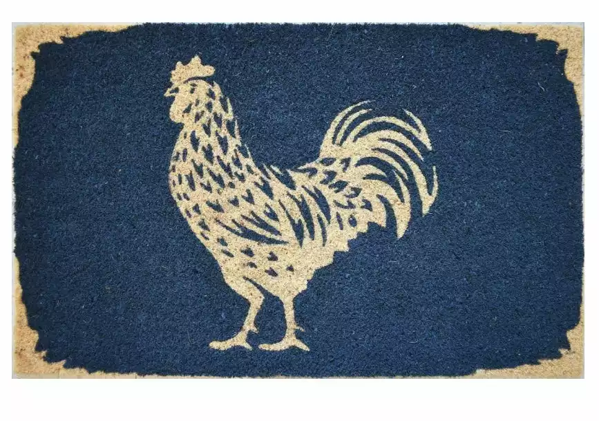 Avera Blue Rooster Doormat 17 x 29 - Rugs 3 Avera Blue Rooster Doormat 17 x 29 - Rugs