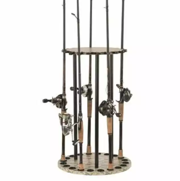 Organized Fishing Camo Spinning 20 Capacity Round Rod Rack CSRR020 - Storage Furniture 3 Organized Fishing Camo Spinning 20 Capacity Round Rod Rack CSRR020 - Storage Furniture