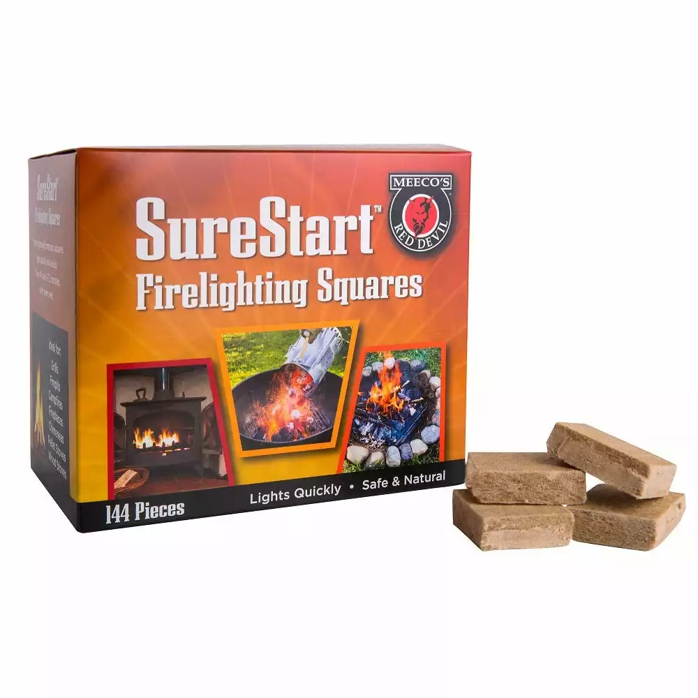 Meeco ft s Red Devil SureStart Firelighting Squares 144 pc 419 - Fireplace Accessories 3 Meeco ft s Red Devil SureStart Firelighting Squares 144 pc 419 - Fireplace Accessories