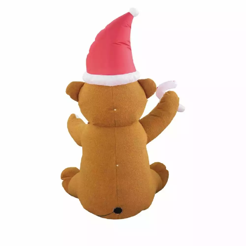 Four Seasons 6’ High Furry Bear Christmas Inflatable - CH17100(B)-180 - Christmas Decor 8 Four Seasons 6’ High Furry Bear Christmas Inflatable - CH17100(B)-180 - Christmas Decor - Image 6