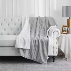 Lavina Home Cozy Cable Knit Reversible Throw Blanket - RK-CABSH-TH - Blankets & Bedspreads 20 Lavina Home Cozy Cable Knit Reversible Throw Blanket - RK-CABSH-TH - Blankets & Bedspreads -Hearth & Home Store 27f11f9c8d6ace2db5f9f2ae9f8fe72f39aa5ecb 490931836 8