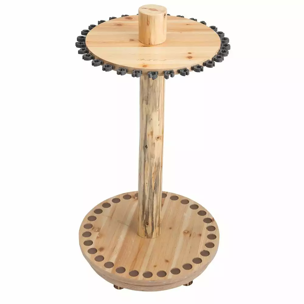 Rush Creek Creations 30 Fishing Rod Spinning Round Storage Rack 370030 - Storage Furniture 4 Rush Creek Creations 30 Fishing Rod Spinning Round Storage Rack 370030 - Storage Furniture - Image 2