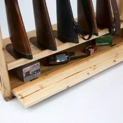 Rush Creek Creations 6 Gun Rack with Storage 370037 - Storage Furniture 15 Rush Creek Creations 6 Gun Rack with Storage 370037 - Storage Furniture -Hearth & Home Store 2 7 369