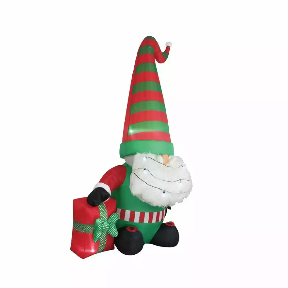 Four Seasons 7' Christmas Inflatable Gnome with Light String, Assorted Styles - MY20CS701A4 - Christmas Decor 6 Four Seasons 7' Christmas Inflatable Gnome with Light String, Assorted Styles - MY20CS701A4 - Christmas Decor - Image 4