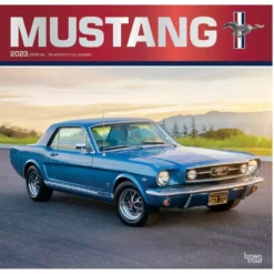 Brown Trout Mustang 2023 Square Foil Calendar - Calendars
