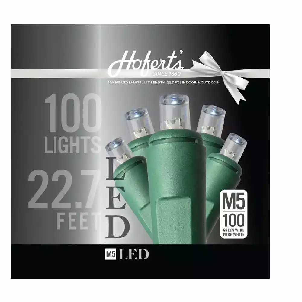 J. Hofert Company Hofer 100 M5 LED Green Wire White Lights - 2365-02 - Christmas Decor 3 J. Hofert Company Hofer 100 M5 LED Green Wire White Lights - 2365-02 - Christmas Decor