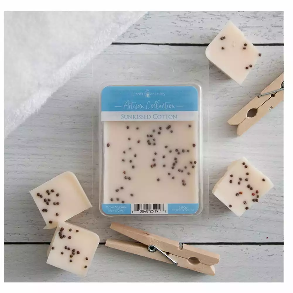 Candle Warmers Etc. Sunkissed Cotton Artisan Wax Melt, 2.5 oz.- 3690s-RK - Wax Melts 4 Candle Warmers Etc. Sunkissed Cotton Artisan Wax Melt, 2.5 oz.- 3690s-RK - Wax Melts - Image 2