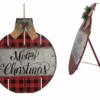 Various Brands Wood Metal Plaid Ornament Sign JK37680 - Décor -Hearth & Home Store 323971800420 323971800420 image 3239718004