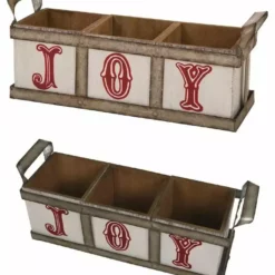 Various Brands Joy Wood & Metal Crate JK37707 - Décor