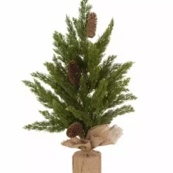 Various Brands Small Christmas Tree with Burlap JK95541 - Décor