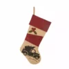 Various Brands Faux Burlap Stocking JK47160RK - Décor