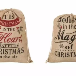 Various Brands Assorted Faux Burlap Gift Bag JK45257 - Décor -Hearth & Home Store 323971842 323971842 image 32397184220