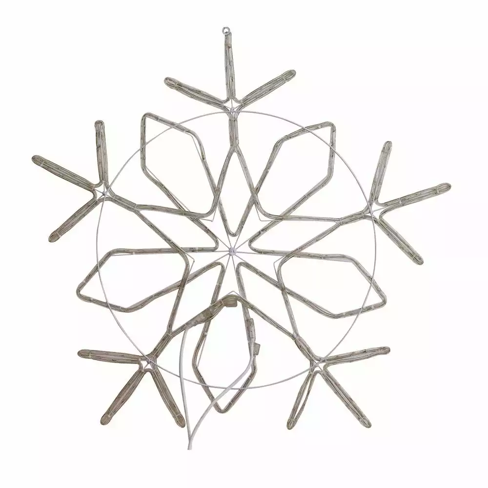 Four Seasons 36" Blue And White LED Snowflake Hanging Christmas Light Decoration With Multi Light Effects - YF20173602 - Christmas Decor 5 Four Seasons 36" Blue And White LED Snowflake Hanging Christmas Light Decoration With Multi Light Effects - YF20173602 - Christmas Decor - Image 3