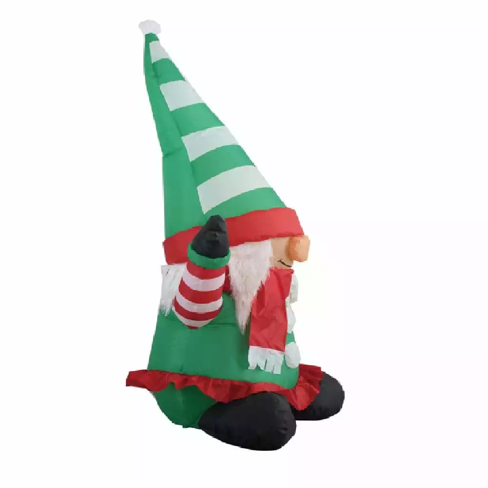 Four Seasons 5' Christmas Inflatables Christmas Gnomes with Gift Box Christmas Blow Up Yard Decorations Built-in LED Lights - MY-20CS442 - Christmas Decor 6 Four Seasons 5' Christmas Inflatables Christmas Gnomes with Gift Box Christmas Blow Up Yard Decorations Built-in LED Lights - MY-20CS442 - Christmas Decor - Image 4