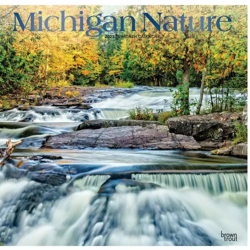 Brown Trout Michigan Nature 2023 Square Foil Calendar - Calendars 3 Brown Trout Michigan Nature 2023 Square Foil Calendar - Calendars