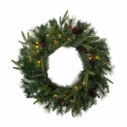 Various Brands 24" Pinecone Greenery Wreath - JK85436 - Porch Seasonal Decor