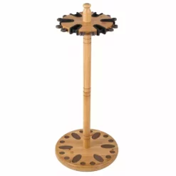 Rush Creek Creations 24 Fishing Rod Round Wood Storage Rack Light Stain 383001 - Storage Furniture -Hearth & Home Store 3 8 37