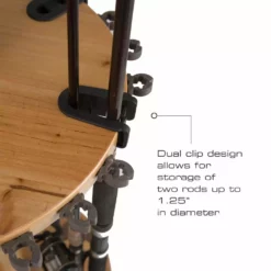 Rush Creek Creations 30 Fishing Rod Spinning Wood Storage Rack Light Stain 383005 - Storage Furniture -Hearth & Home Store 3 8 41