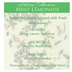 Candle Warmers Etc. Mint Lemonade Artisan Wax Melt, 2.5 oz.- 3460s-RK - Wax Melts -Hearth & Home Store 3a7eee7985d66af91d3d64f208e441cf4c008283 2022019253 1