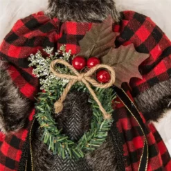 Glitzhome Plaid Angel Tree Top - 1123202425 - Christmas Decor -Hearth & Home Store 3ab0d4501b40f79e27220faf63406e63e2a277ad 93430103 3