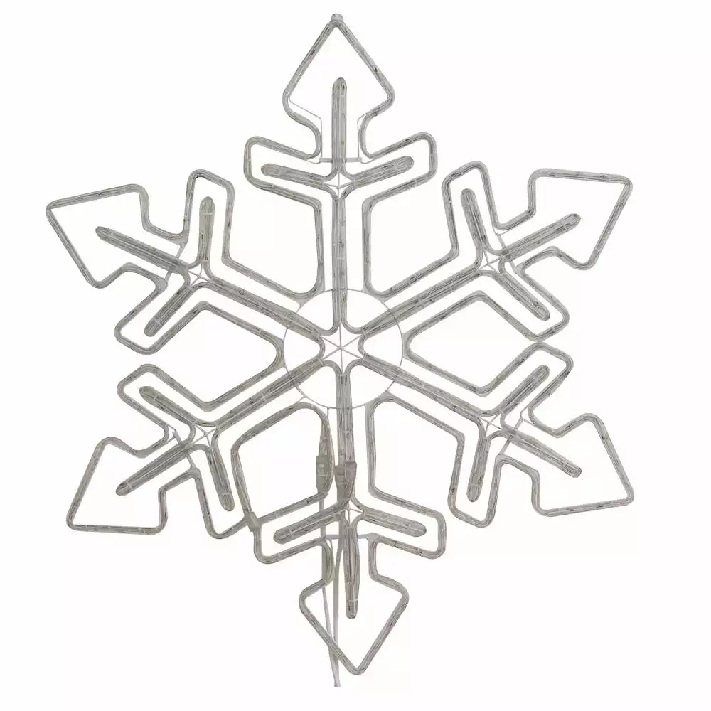 Four Seasons 36" Blue and White LED Snowflake Hanging Christmas Light Decoration with Multi Light Effects - YF20173604 - Christmas Decor 4 Four Seasons 36" Blue and White LED Snowflake Hanging Christmas Light Decoration with Multi Light Effects - YF20173604 - Christmas Decor - Image 2