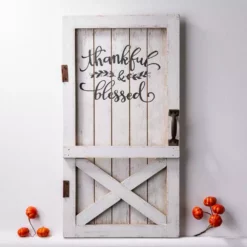 Glitzhome 17.95 Inch Wooden Thanksgiving Barn Door, Wall, or Standing Décor - 1210203228 - Wall Decor 9 Glitzhome 17.95 Inch Wooden Thanksgiving Barn Door, Wall, or Standing Décor - 1210203228 - Wall Decor -Hearth & Home Store 40a67c296cf06fc926175a12929dbeaca6d7b23b 93422059 4