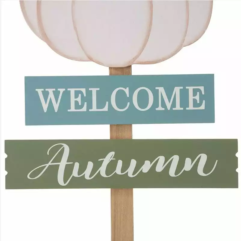 Various Brands 36" Welcome Autumn Pumpkin Yard Stake - JKC00809 - Porch Seasonal Decor 4 Various Brands 36" Welcome Autumn Pumpkin Yard Stake - JKC00809 - Porch Seasonal Decor - Image 2