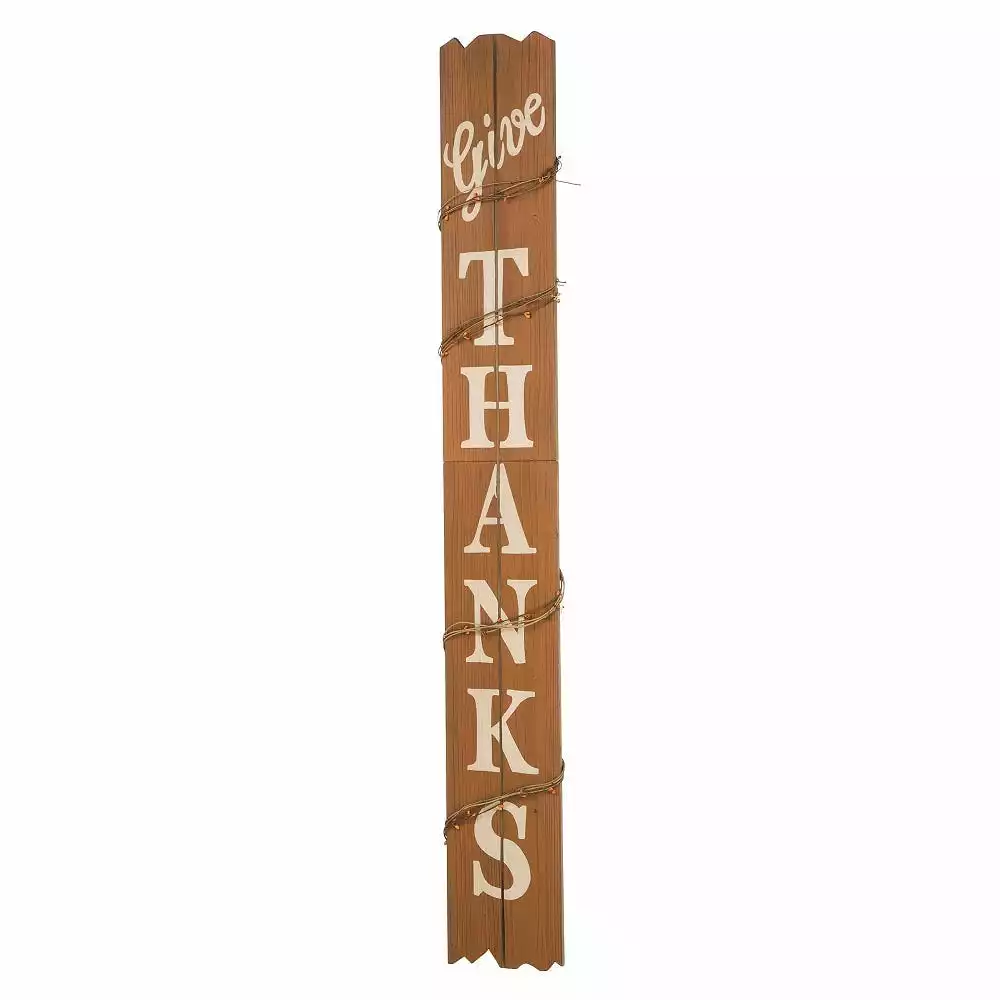 Glitzhome 51.57 Inch Wooden Give Thanks Porch Sign - 1203203345 - Porch Seasonal Decor 3 Glitzhome 51.57 Inch Wooden Give Thanks Porch Sign - 1203203345 - Porch Seasonal Decor