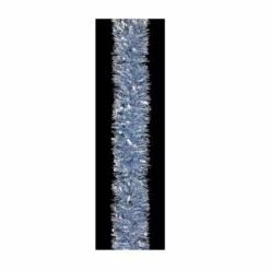 Holiday Trims 4"X15' Blue/Silver/Snow Deluxe Home Decorative Garland 3583501 - Holiday Garland