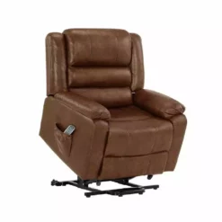 Lane Buxton Faux Leather Power Lift Recliner Chair, Cognac - 40029-15-05 - Living Room Furniture -Hearth & Home Store 4959c03a337e1f0248a85c83040afe5fc6fd78c8 109920219 3