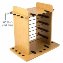 Rush Creek Creations 14 Fishing Rod Storage Rack with Four Bait Bin Storage 382002 - Storage Furniture -Hearth & Home Store 4 4 182