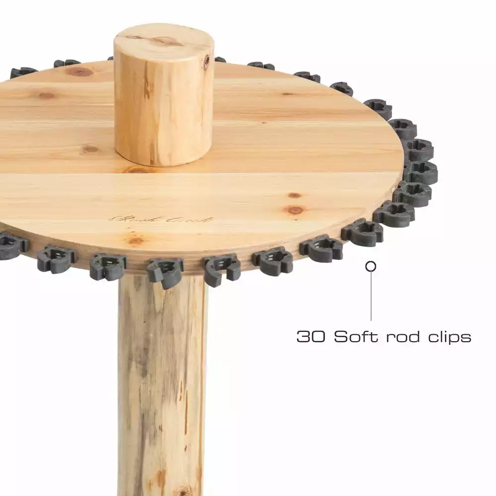 Rush Creek Creations 30 Fishing Rod Spinning Round Storage Rack 370030 - Storage Furniture 6 Rush Creek Creations 30 Fishing Rod Spinning Round Storage Rack 370030 - Storage Furniture - Image 4