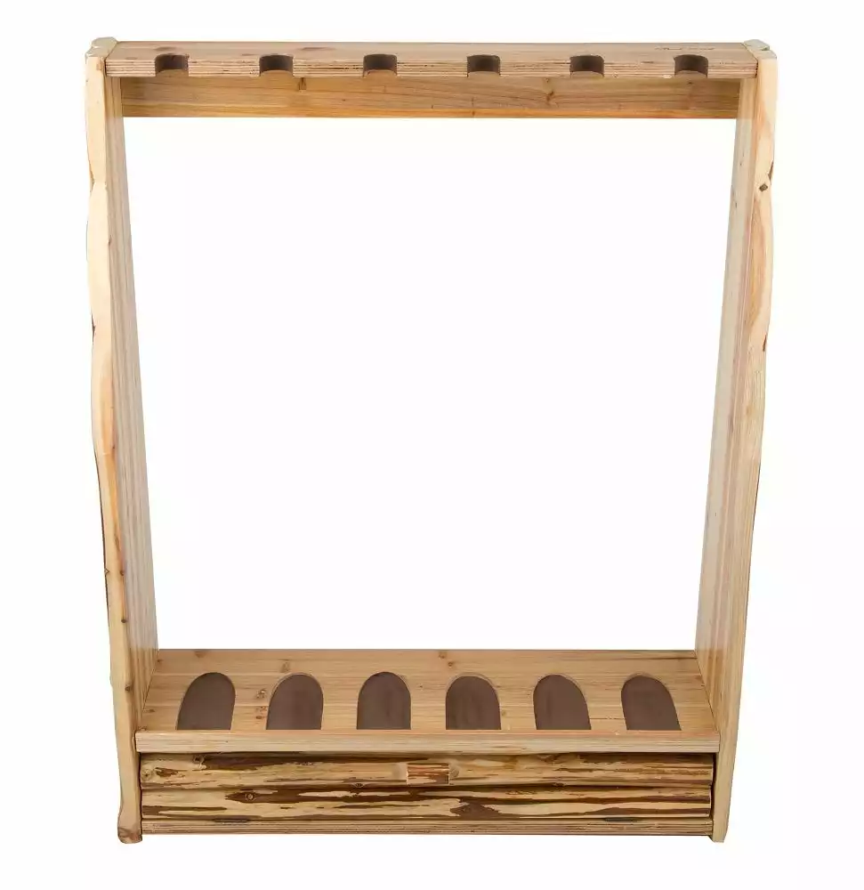 Rush Creek Creations 6 Gun Rack with Storage 370037 - Storage Furniture 4 Rush Creek Creations 6 Gun Rack with Storage 370037 - Storage Furniture - Image 2