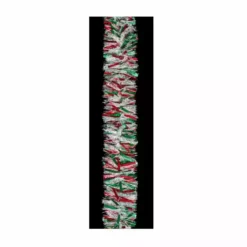 Holiday Trims 4"X15' Red/Green/Snow Deluxe Home Decorative Garland 3581105 - Holiday Garland